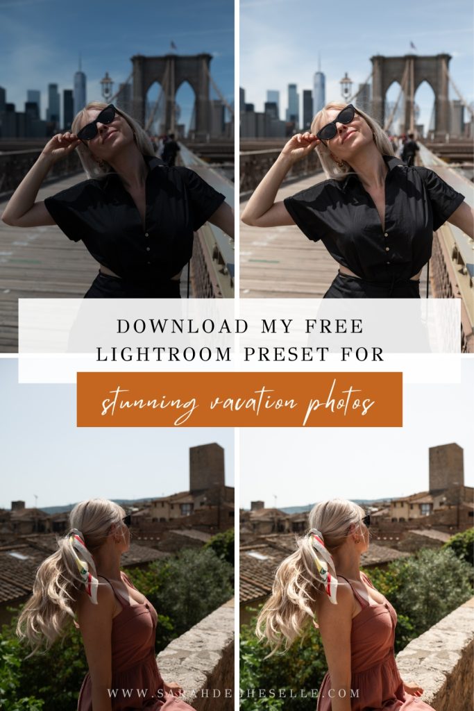 Download my free lightroom presets for stunning vacation photos
